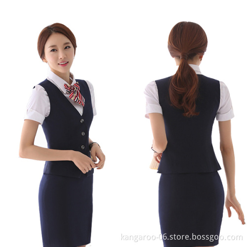 Women Cashier Bank Uniform Design For Receptionist